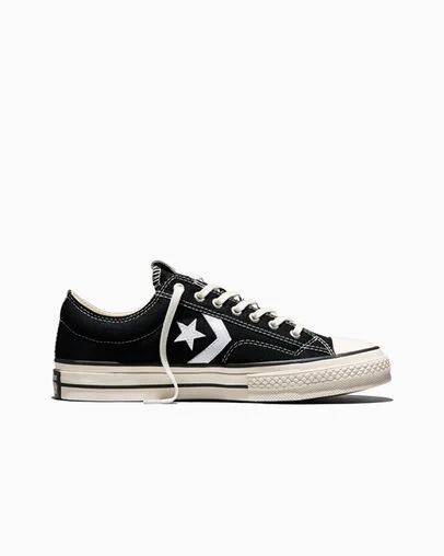 Star Player 76 Premium Canvas Black/Vintage White/Black, Outer Side View
