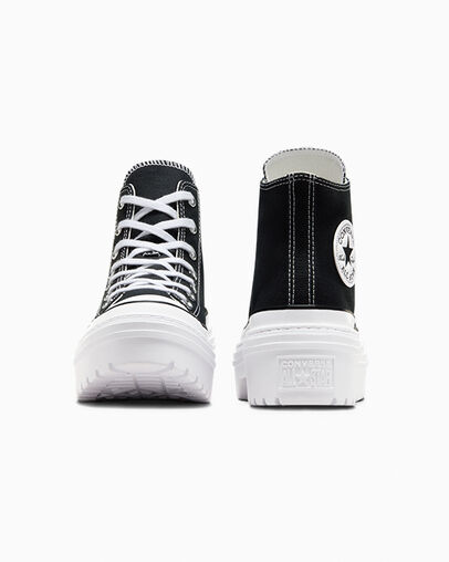 Star Lugged White Platform High Tops Chuck Taylor All Star Lugged