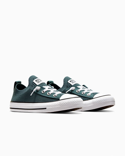 Chuck Taylor All Star Shoreline Knit True Natur Green/White/Black, Top and Side View