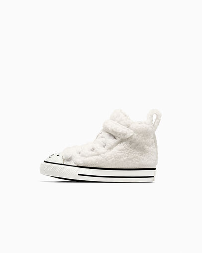 Chuck Taylor All Star Easy On Faux Sherpa Egret/Vintage White, Inner Side View