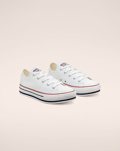 Everyday Platform Chuck Taylor All Star White/Midnight Navy/Garnet