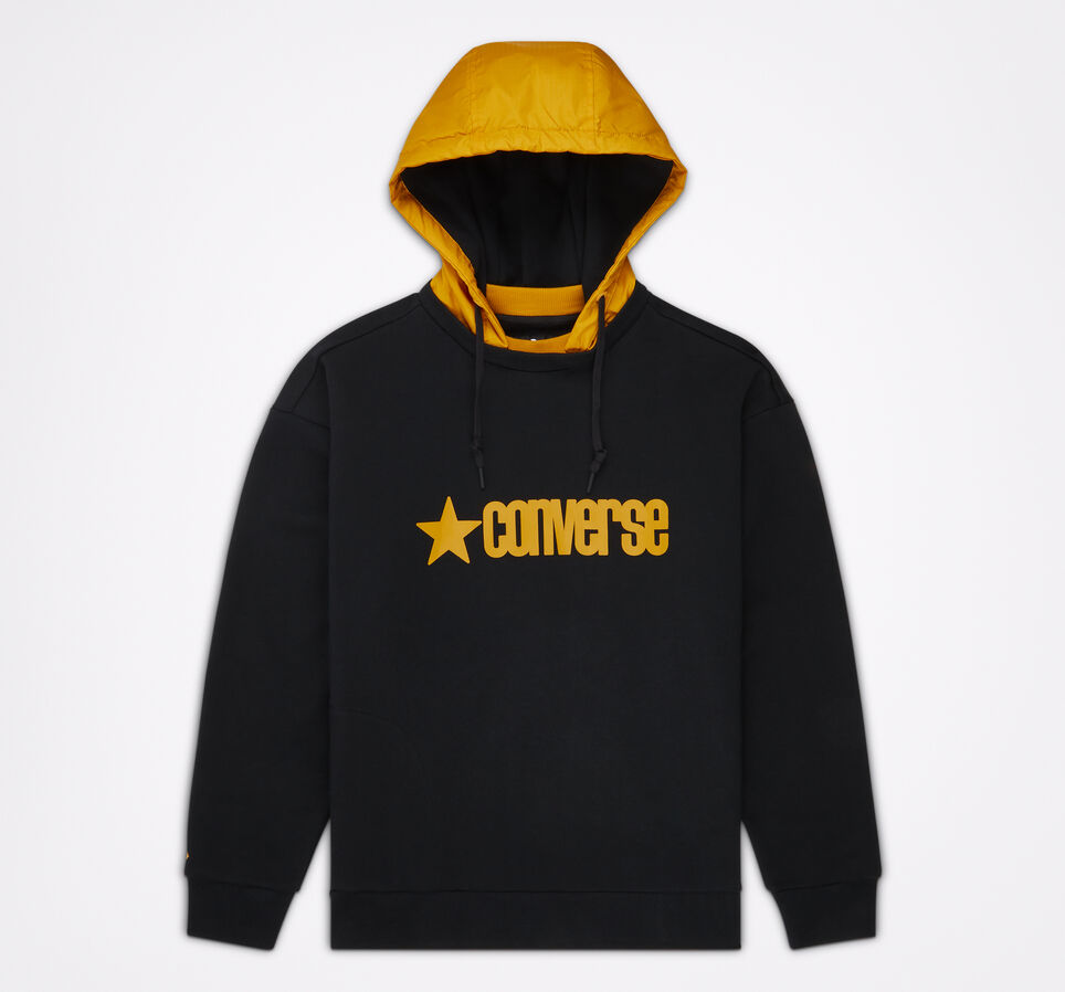 Removable Hooded Crew Converse Black