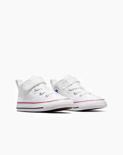 Chuck Taylor All Star Malden Street Easy-On Canvas White/Red/Blue, Top and Side View