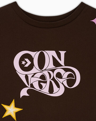 Black Joy Cropped Relaxed T-Shirt Fresh Brew, Full Body View