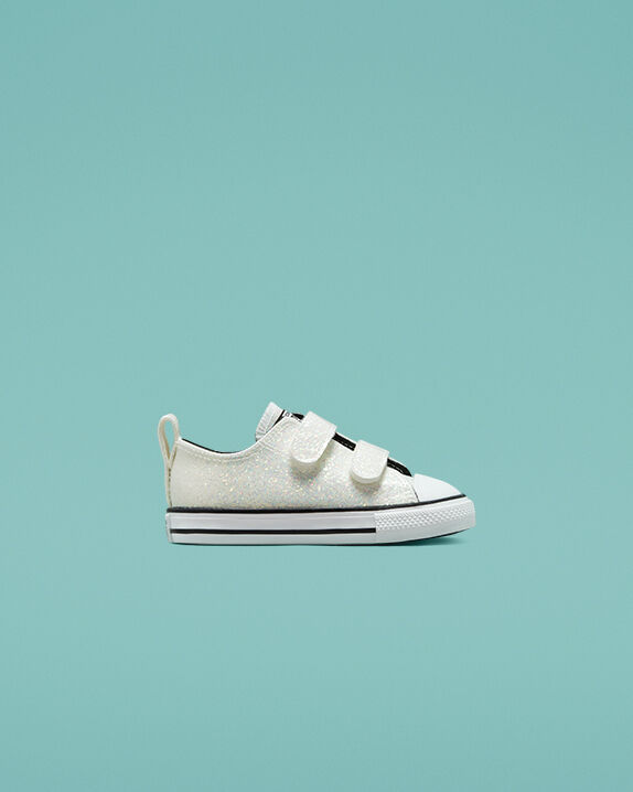 baby silver converse