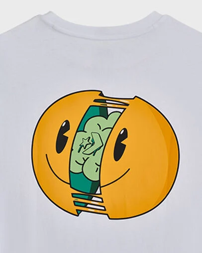 Converse Happy Thoughts T-Shirt White 10A, Full Body View
