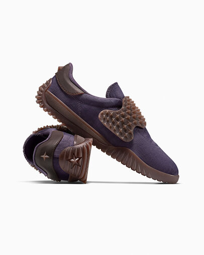 Converse x Chet Lo Run Star Trainer Night Shade/Chocolate Plum, Detail Angle View