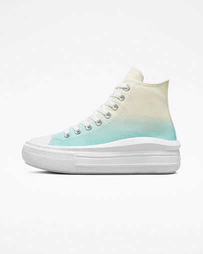 Chuck Taylor All Star Move Ombr&eacute; Platform Egret/Light Dew/White, Inner Side View