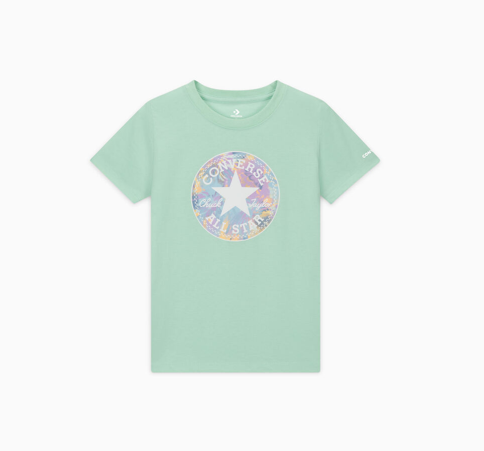 Floral Chuck Taylor Patch T-Shirt Sticky Aloe Green