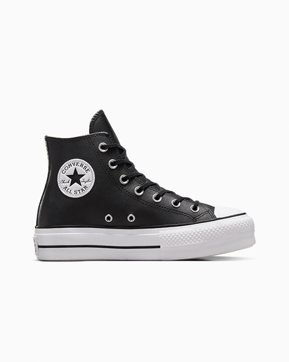 Chuck Taylor All Star Leather Platform Women's High Top Shoe