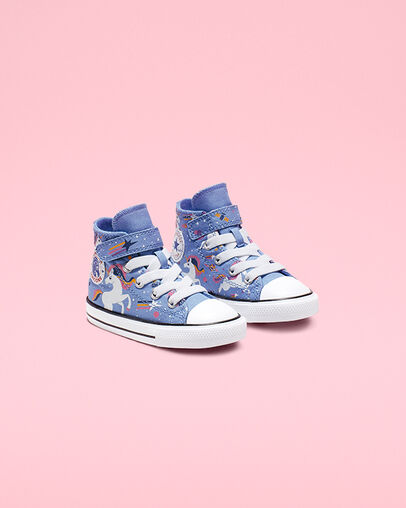 Chuck Taylor All Star Unicons Hook and Loop Low Top Light Blue/Black/White