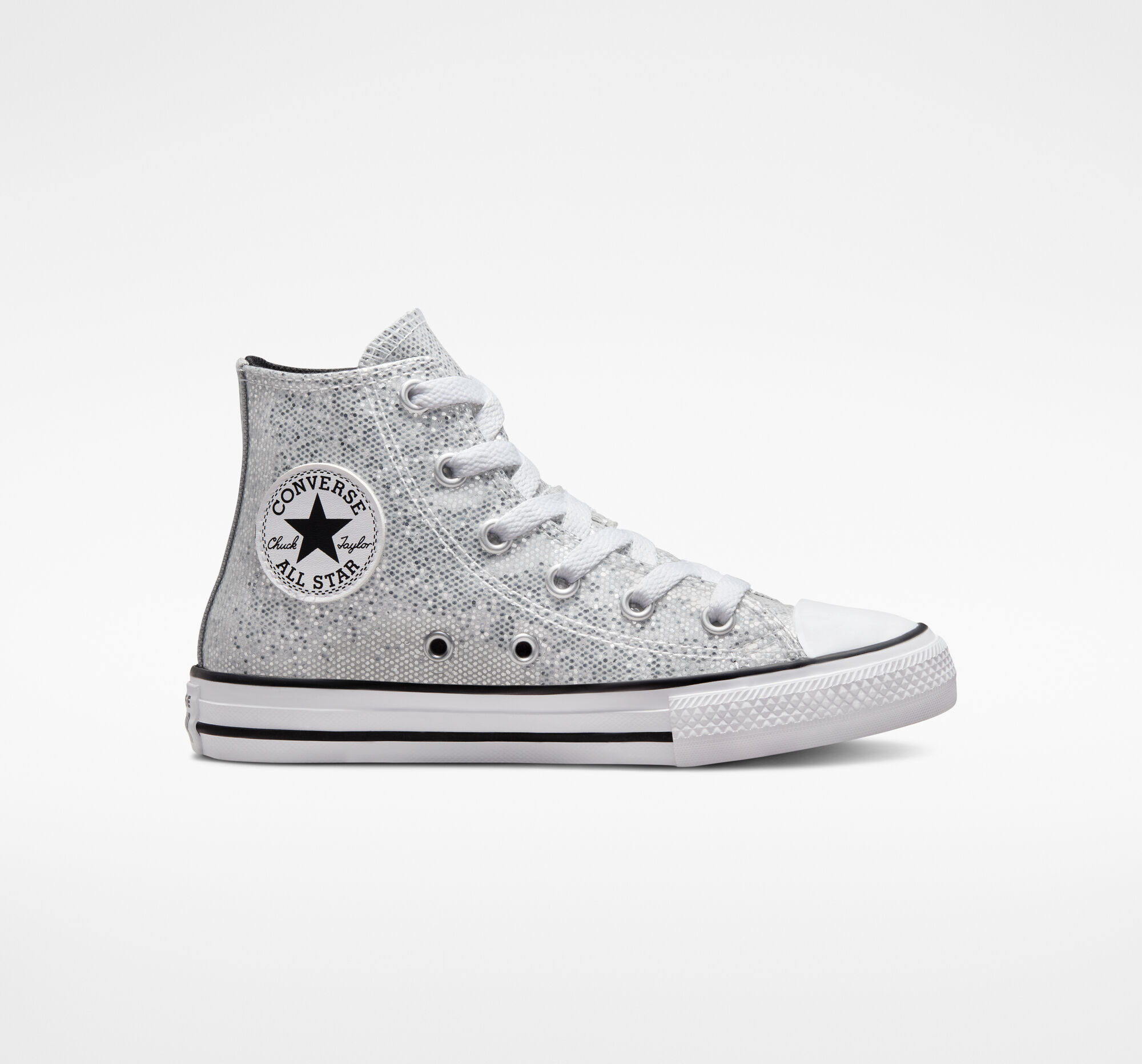 Chuck Taylor All Star Glitter Little Kids High Top Shoe. Converse.com