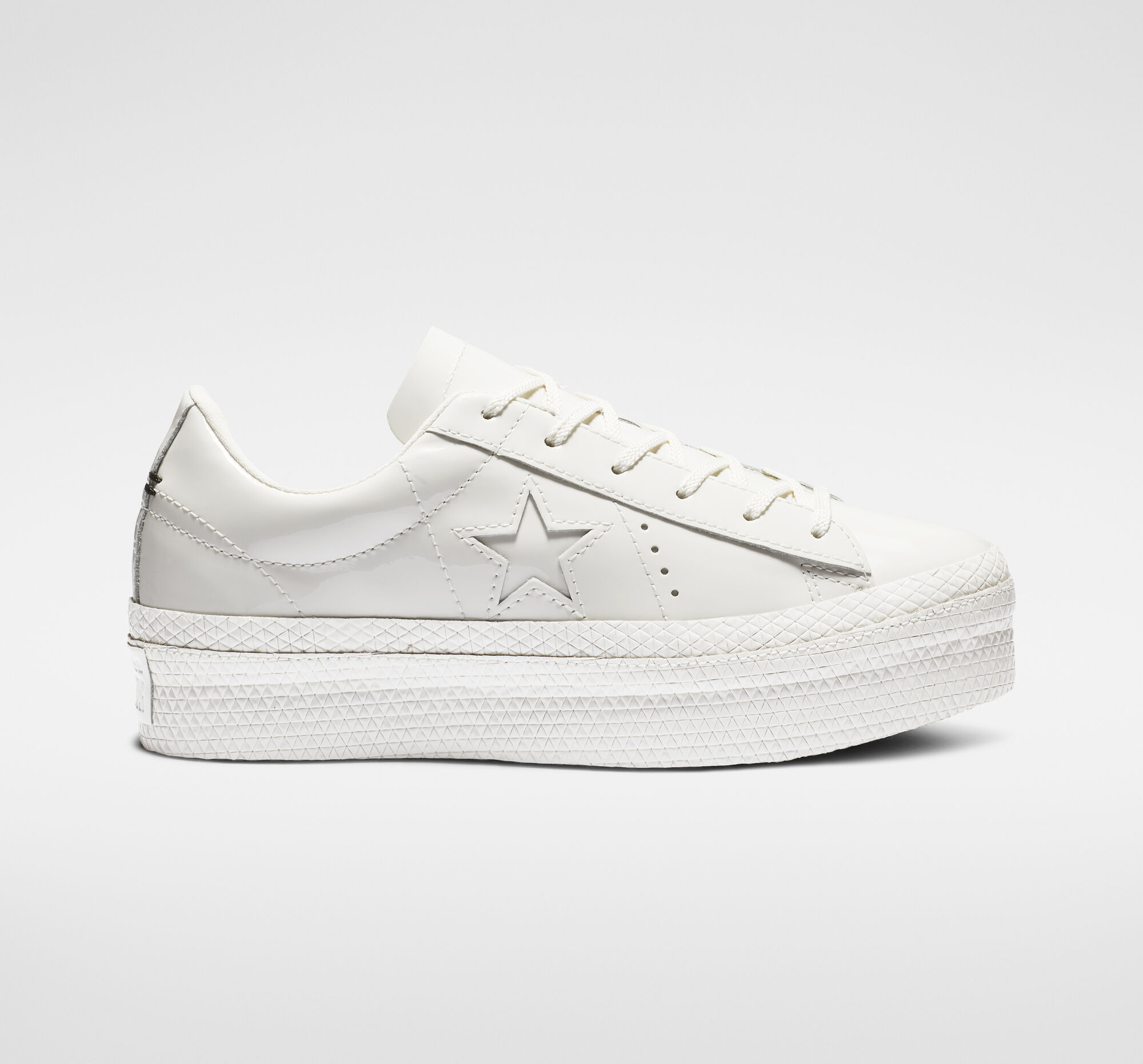 converse platform white leather