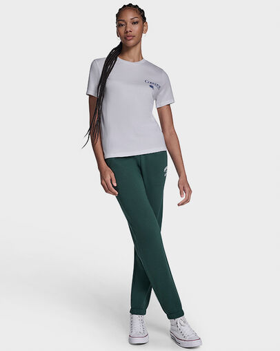 Hanging Shoes T-Shirt White 10A, Full Body View