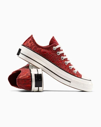 Chuck 70 Satin Leopard Rottin Apple/By The Campfire, Detail Angle View