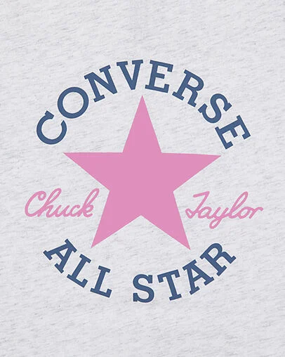 Boxy T-Shirt Birch Heather/Slacker Blue