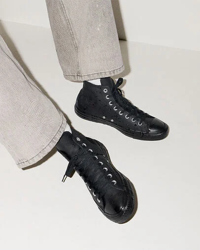 Chuck Taylor All Star Water-Repellent Leather Black/Black/Black