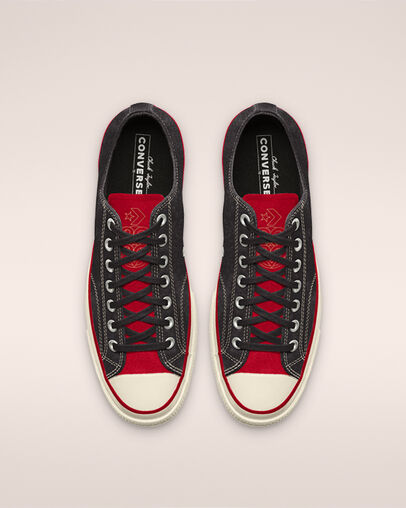 Custom Chinese New Year Chuck 70 Low Top blackred