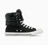 Chuck Taylor All Star Fold Over XHi Faux Fur Black/Black/Egret