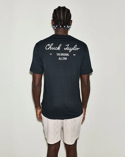 Original All Star T-Shirt Converse Black, Detail View