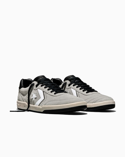 CONS Louie Lopez Pro 2 Suede Grey Area/Black/White, Top and Side View