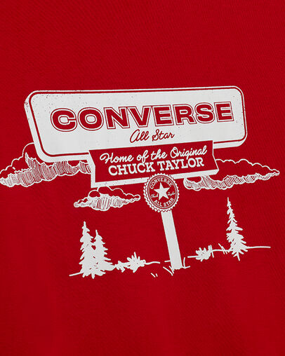 Scenic Route T-Shirt University Red, Full Body View