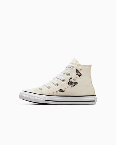 Chuck Taylor All Star Butterflies Egret/Black/White, Inner Side View