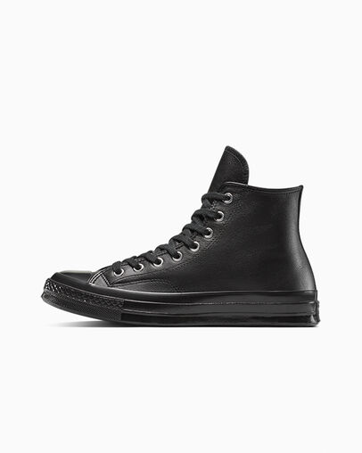Chuck 70 Leather Black/Black/White, Inner Side View