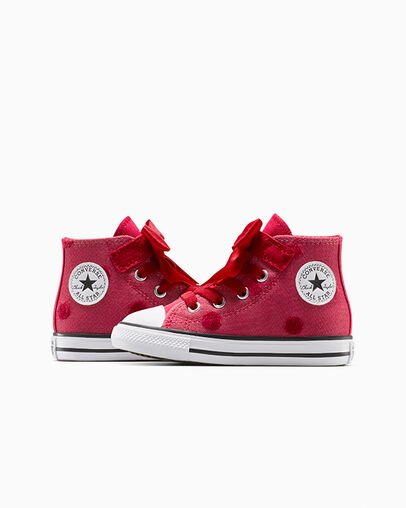 Chuck Taylor All Star Polka Dots & Bow Easy On Days Ahead/White/Days Ahead, Detail Angle View