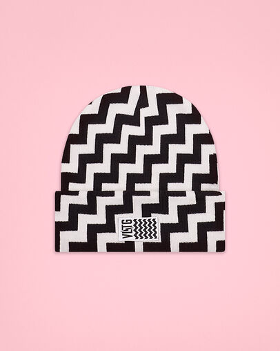 VLTG Beanie Hat Converse Black/White, Front View