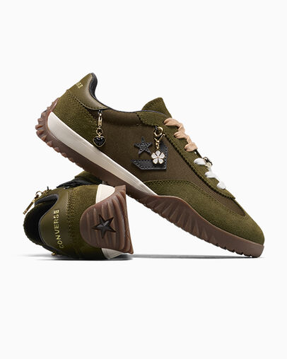 Run Star Trainer Charms Surplus Olive/Egret, Detail Angle View