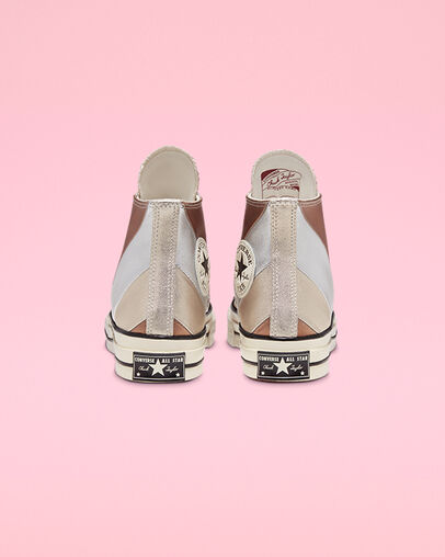 Chuck 70 Metallic Rainbow High Top Pure Silver/Egret/Black