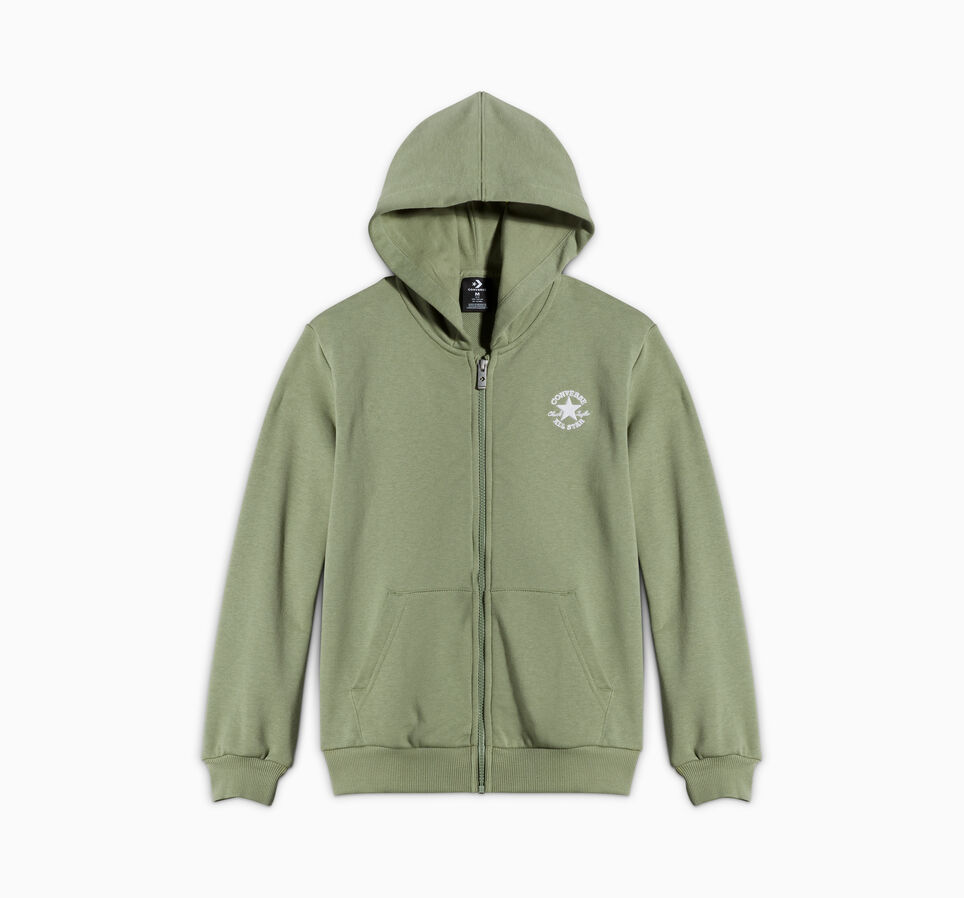 Chuck Taylor Patch Full-Zip Hoodie Foothill Green