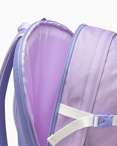 Straight Edge Backpack Lavender Latte Purple, Detail View