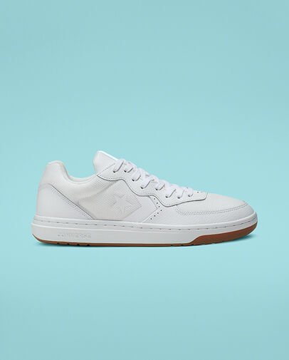 Rival Leather Low Top White/White/Gum