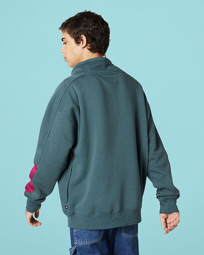 Wordmark Funnel Neck Faded Spruce