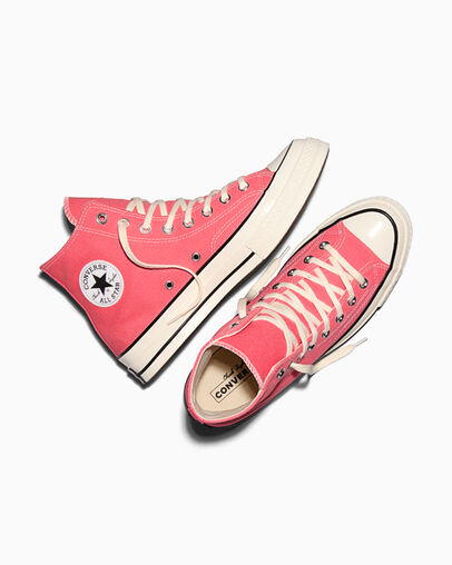 Chuck 70 Canvas Cherry Balm Pink/Egret/Black, Angled View