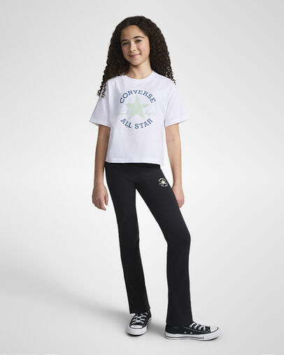 Boxy T-Shirt White/Slacker Blue, Full Body View