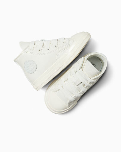 Chuck 70 Easy On Leather Vintage White/Moonbathe Grey/Egret, Angled View