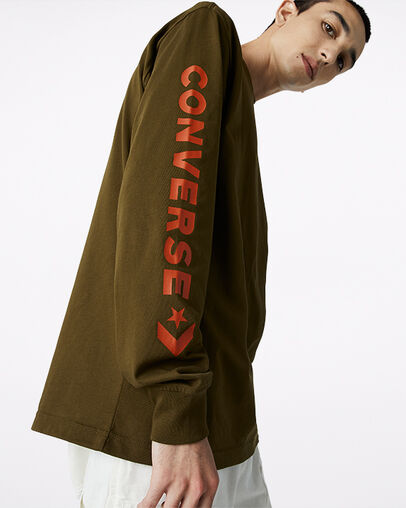 Wordmark Long Sleeve Surplus Olive