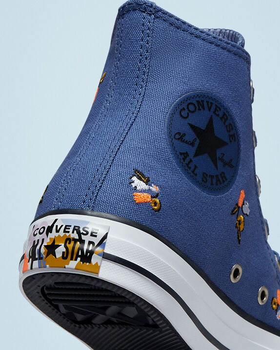 washed indigo converse