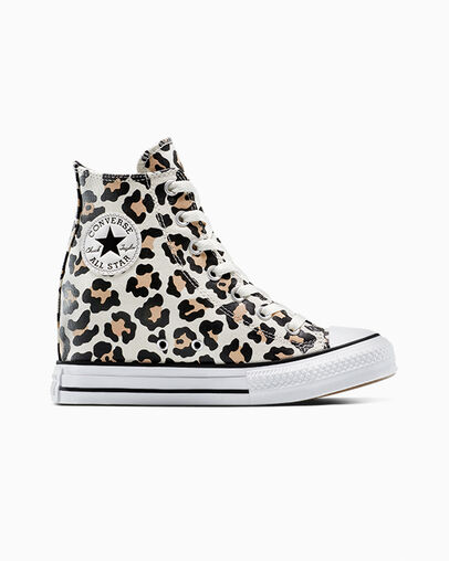 Chuck Taylor All Star Wedge Platform Leopard Women's High Top Shoe
