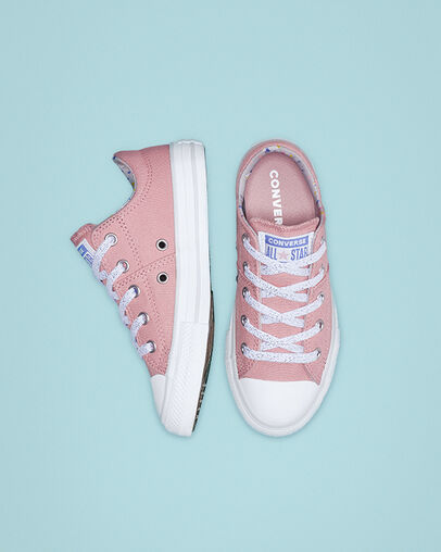 Llama Party Hook and Loop Chuck Taylor All Star Madison Coastal Pink/Mouse/White