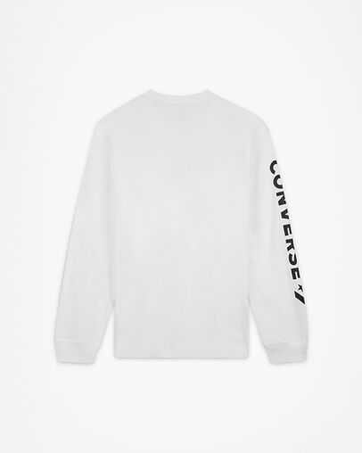 Wordmark Long Sleeve White