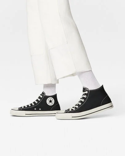 CONS Chuck Taylor All Star Pro Black/Black/Egret, On Foot Shot 2