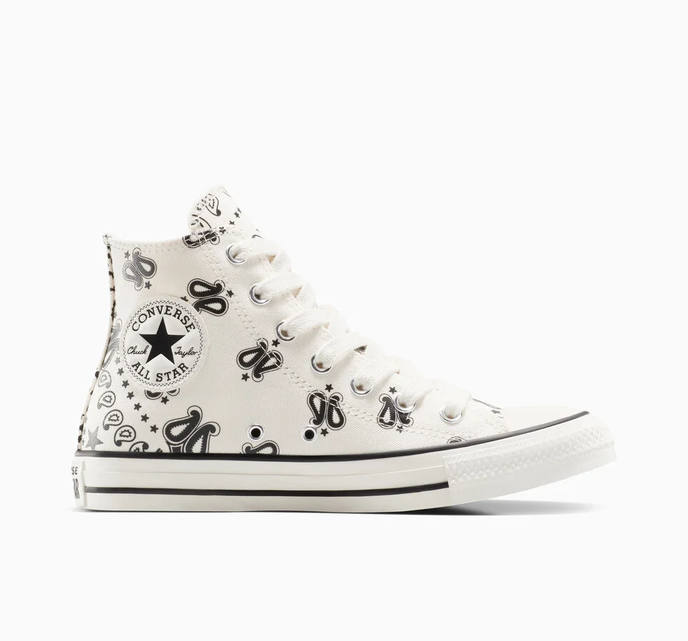 Chuck Taylor All Star Paisley Egret/Black/Egret