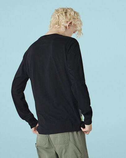 Space Star Chevron Long Sleeve Converse Black