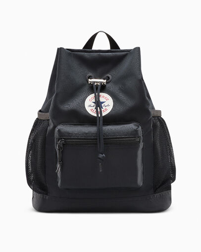 Go Lo Cinched Bucket Bag Converse Black, Front View
