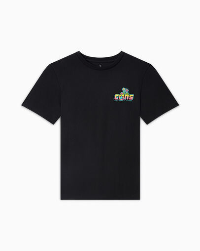 CONS Skeleton Sunrise T-Shirt Converse Black, Front View