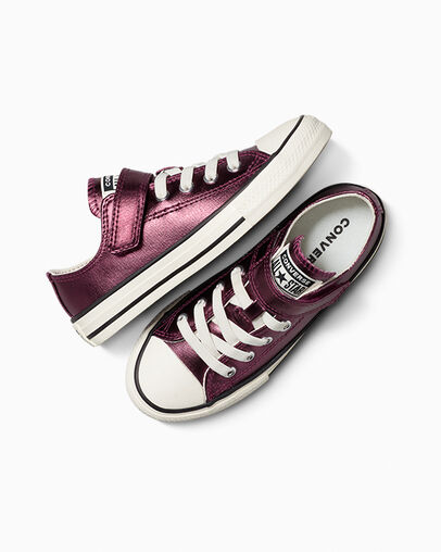 Chuck Taylor All Star Metallic Easy On Mesa Rose/Egret/Black, Angled View
